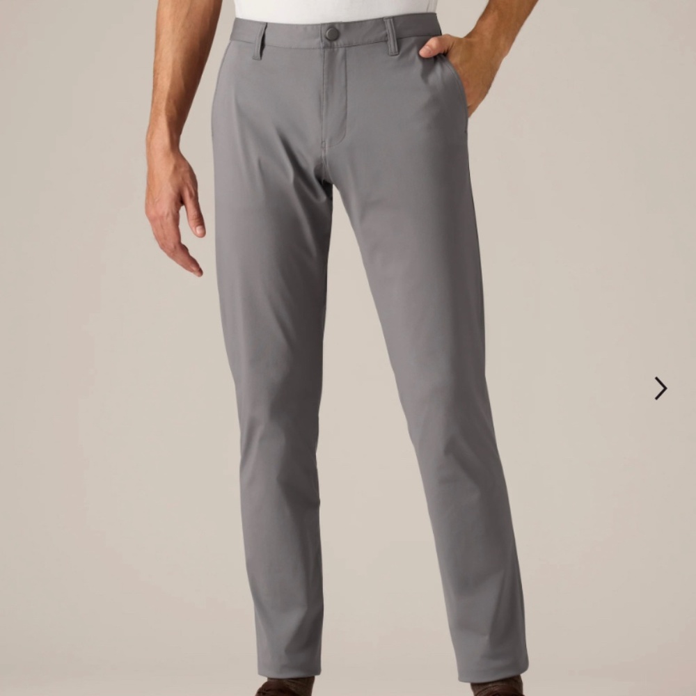 RHONE Men Commuter Pant Classic 35x30 - Gray Grey